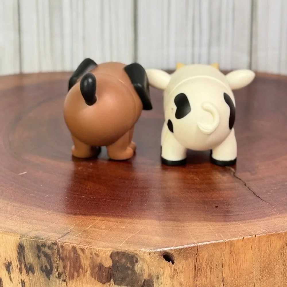 Battat Pop-it Buddies Mix and Match Cow and Dog Toddler Toy Set